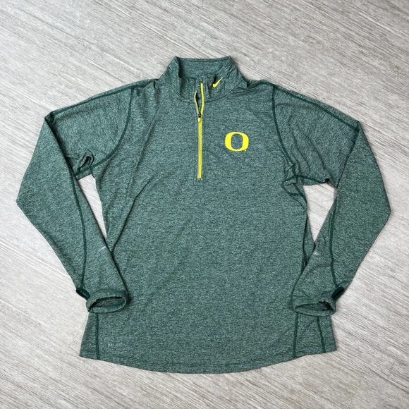 Nike Tops - Nike Women's Dri Fit Jacket Oregon Ducks Nike Element Full Zip Green Size XL